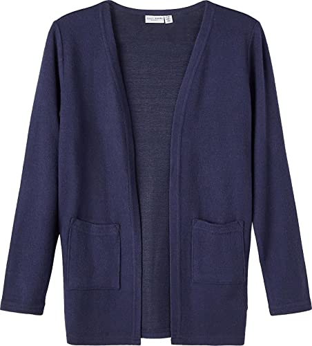 NAME IT Dziewczęcy kardigan z dzianiny NKFVICTI LS Knit Card L NOOS Dark Sapphire, 92, Dark Sapphire, 50 cm