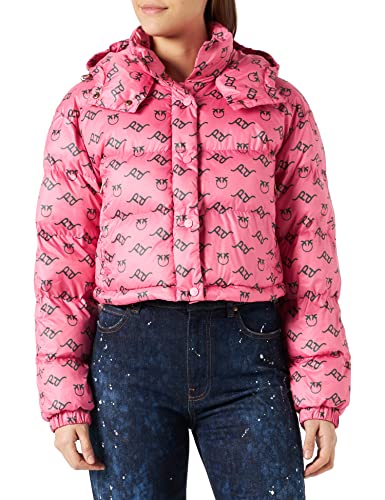 Pinko Damska kurtka pikowana Irma z podszewką z logo St. Logo, Ns1_pink/zielony, S