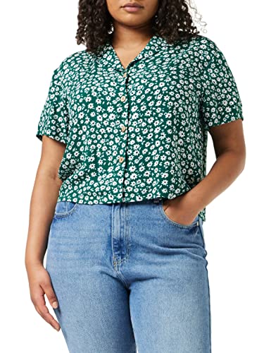 Louche Damska koszula Marika-Flower-Sketch Bowling, ZIELONY, 34 PL