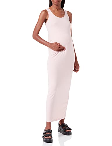 MAMALICIOUS Damska sukienka Mlemma S/L Maxi Dress Plain A, Skóra brzoskwiniowa, XL
