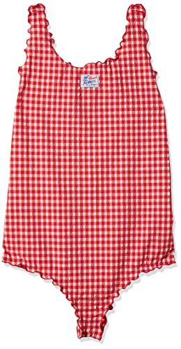Tommy Hilfiger Dziewczęcy kostium kąpielowy, Primary Red And White Gingham, 14 Lata