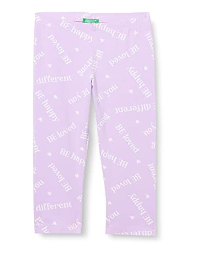 United Colors of Benetton Dziewczynki i dziewczynki 3yzxcf035 legginsy, fioletowe A Fantasia 82p, 130 cm, Fioletowy A Fantasia 82p, 134