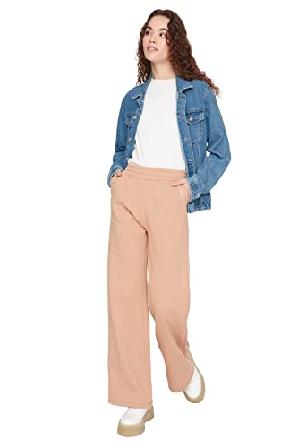 TRENDYOL Trendyol Męskie spodnie do biegania Średni Rozmiar Damskie spodnie dresowe (zestaw 1 sztuk), Camelfarben, S