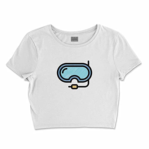 Bona Basics, Koszulka damska z nadrukiem cyfrowym,%100 bawełna, biała, casualowa, topy damskie, rozmiar: XL, biały, XL Krótki