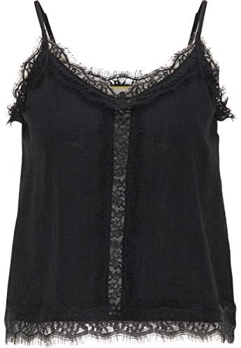 swirlie Damski top koronkowy 77133909, czarny, XS, czarny, XS