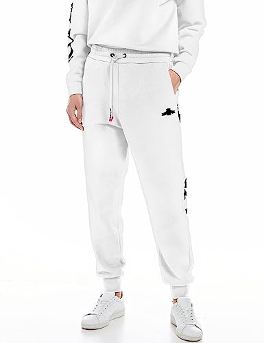 Replay Damskie spodnie swobodne, 001 White, S