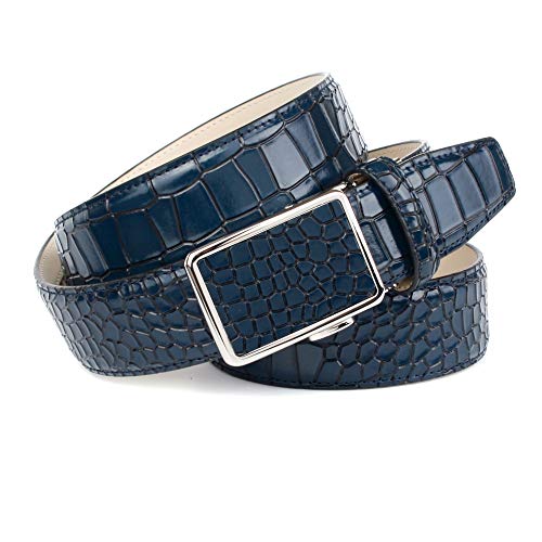 Anthoni Crown Pasek męski, Niebieski (niebieski 080), 115|#115|#679 (Herstellergröße: 115)