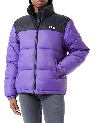 FILA Damska kurtka Sandia Puff Jacket, Ultra Violet-Black, XS