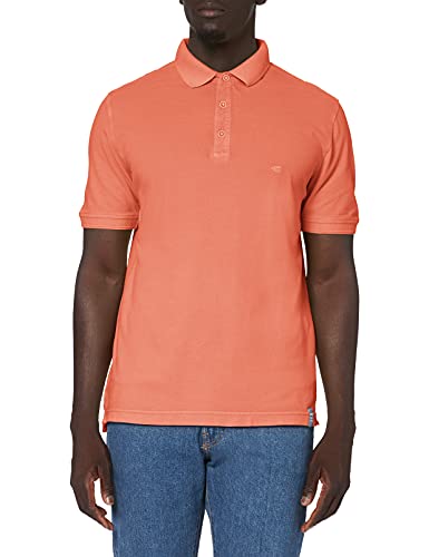 camel active Męska koszulka polo 4094613P09 z rękawami, Pomarańczowy (Orange Los 42), S