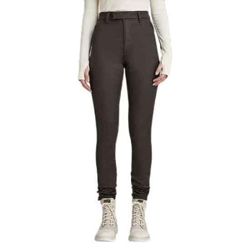G-STAR RAW Weld High Skinny spodnie chinosy damskie, Brązowy (Nett Brown D19141-c105-0028), 32W / 30L