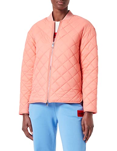 BOSS Damska bluzka z logo C Patilda watowana z naszywką, Light/Pastel Red637, 46