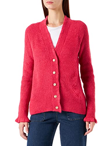 NAF Damski sweter Mgeraldia kardigan sweter, Camay Pink, duży