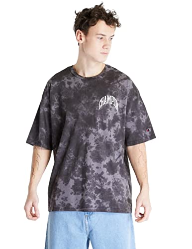 Champion Męski t-shirt Rochester 1919 City Exporer Tie Dye T-Shape S-s, czarny, S, czarny, S
