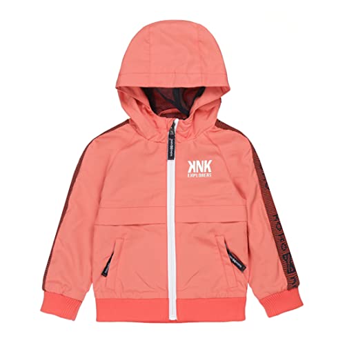 Koko Noko Baby Boys Summer Faded orange red with Hood Jacket, 100% poliester, 122