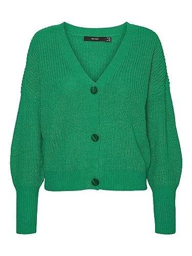 VERO MODA Damski kardigan Vmlea Ls V-Neck Cuff Noos, jasnozielony, XS