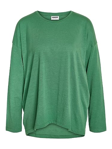 Noisy may Damski sweter Nmmathilde L/S O-Neck High/Low Top Noos, Foliage Green, S
