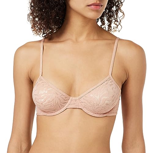 Calvin Klein Damski biustonosz bez podszewki, głęboki, szarość kamienia, 70D
