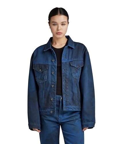 G-STAR RAW Damska kurtka oversize Wmn, Wielokolorowy (sea blue vintage denim wash gd D23643-D338-G266), S