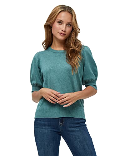 Minus Damska koszulka z dzianiny Liva z mgiełką morską, XS, Morza mgiełka melanżowa, XS