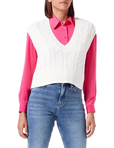 Mavi Damska bluza z dekoltem w serek, Antique White, XL