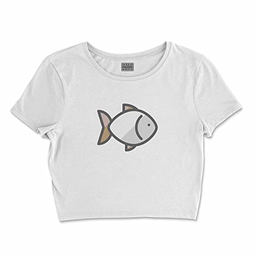 Bona Basics, Koszulka damska z nadrukiem cyfrowym,%100 bawełna, biała, casualowa, topy damskie, rozmiar: XL, biały, XL Krótki