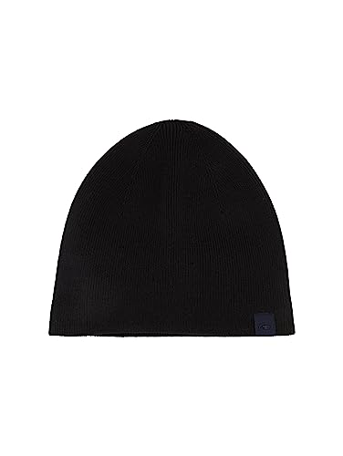 TOM TAILOR Męska czapka beanie, 29999-czarny, jeden rozmiar