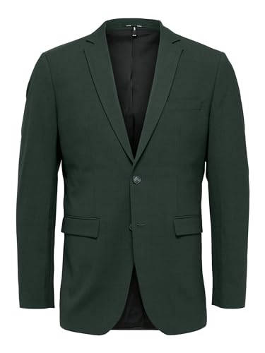 SELETED HOMME Męska marynarka SLHSLIM-Elon BLZ Flex B NOOS, ciemnozielona, 56, ciemnozielony