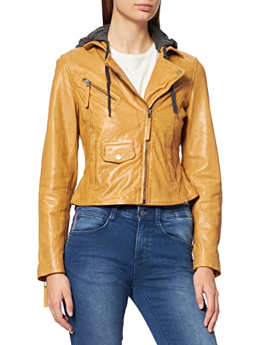 Freaky Nation Easy Biker-Fn damska kurtka skórzana, glina, XL