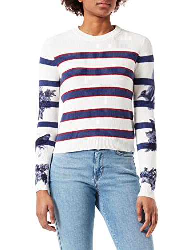 Desigual Sweter damski JERS_Suri, biały, XL