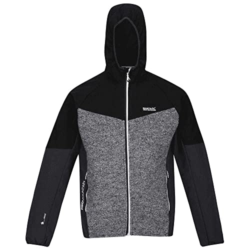 Regatta Kurtka męska Garn Ii, Czarny/popiół marl/popiół, 3XL