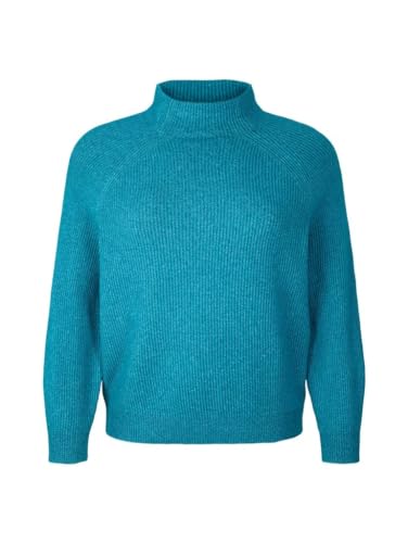 TOM TAILOR Damski Sweter ze stójką w rozmiarze plus size 1035821, 13222 - Pastel Teal, 46