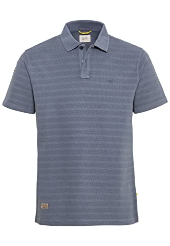camel active Męski 409965/1P21 T-shirt męski, niebieski (Stone Blue), XL, Stone Blue, XL