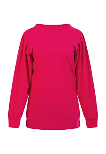 myMo Bluza damska 12627252, ciemnoróżowa, XL/XXL, ciemnoróżowy, XXL