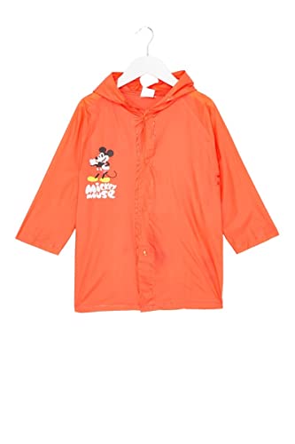 Disney Chłopięcy płaszcz przeciwdeszczowy Garçon, rouge, 7 Lat