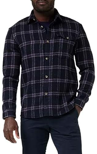 ESPRIT Męska koszula 112EE2F304, 400/NAVY, M