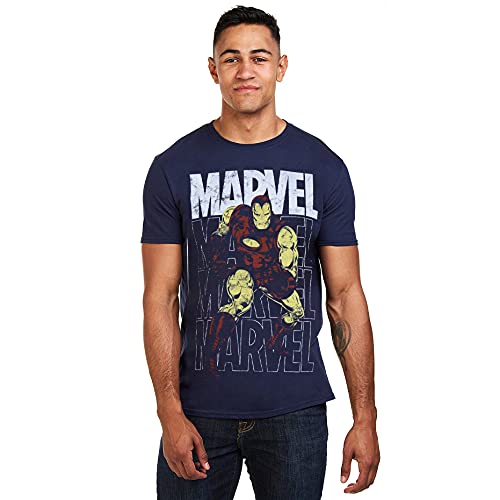 Marvel Męski T-shirt z napisem 