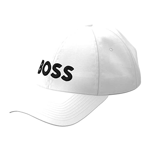 BOSS Męska czapka golfowa, biała 100, rozmiar uniwersalny, White100, jeden rozmiar