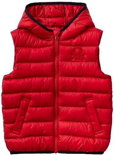 United Colors of Benetton Kurtka puchowa dla dzieci i młodzieży, Rosso 0v3, S