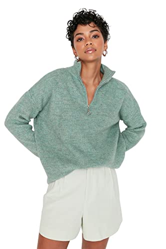 Trendyol Bluza damska, Miętowy, S