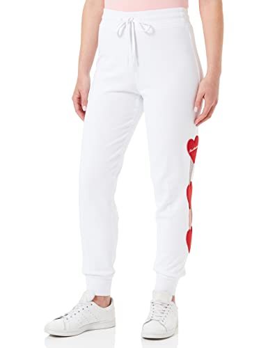 Moschino Damskie spodnie Regular Fit Jogger Casual, optical white, 44 PL