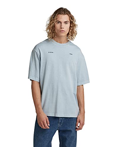 G-STAR RAW Męski t-shirt uniseks Boxy Base Gd R T, Niebieski (Faze Blue Gd C756-c589), L