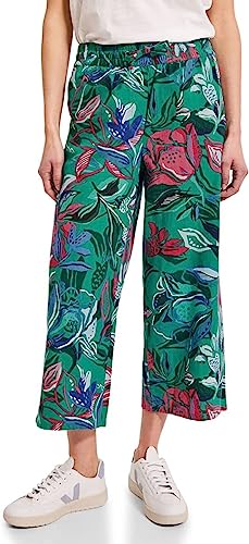 Cecil Damskie spodnie lniane, zielony (Trefoil Green), M- 24L