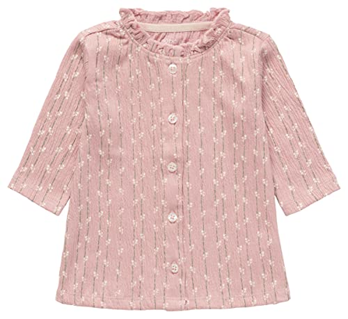 Noppies Baby Baby-Mädchen Girls Dress Leeds Long Sleeve Allover Print sukienka dziecięca, Misty Rose-P482, 80