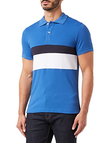 Geox Męska koszulka polo M, Royal Intense/Optica, XL