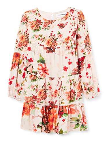 Desigual Dziewczęca sukienka Vest_yhjandira Casual, biały, 5-6 Lata