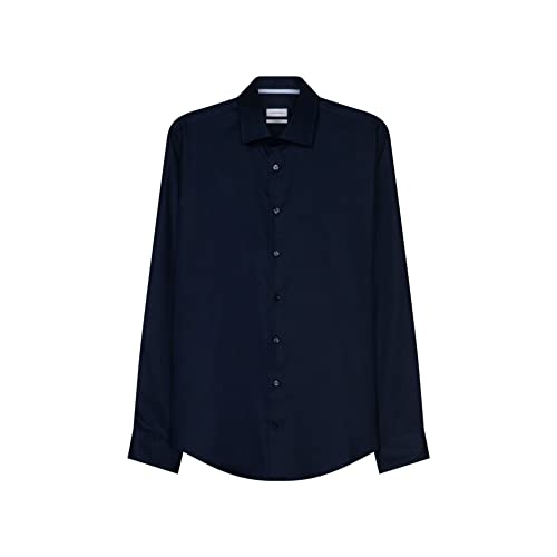 Seidensticker Męska koszula biznesowa, granatowy, 39