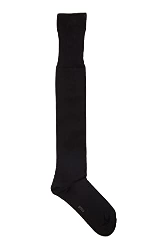 BOSS George KH Uni MC skarpety męskie do kolan z egipskiej bawełny stretch z merceryzowanym wykończeniem, New - Black1, 39-40 EU
