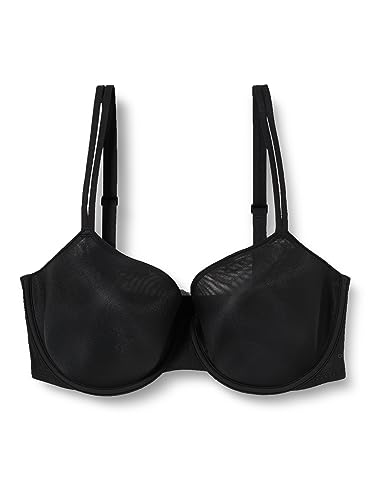 Calvin Klein Lekko wyściełana Demi Biustonosz Demi-Plunge Kobiety, Czarny 001, 75B