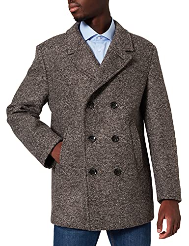 bugatti Mantel Wełniany Płaszcz, Brązowy, 56 cm Mężczyźni, br?zowy, 54