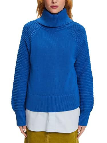 ESPRIT Sweter damski, 410 / Bright Blue, L